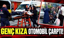 Yolun karşısına geçerken genç kıza otomobil çarptı