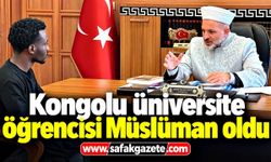 Kongolu üniversite öğrencisi Müslüman oldu, Osman ismini aldı