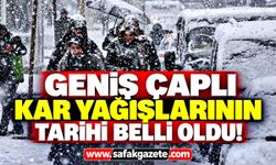 Kar yağışı için tarih verildi! 4-9 Kasım'a dikkat