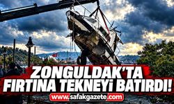 Zonguldak'ta fırtına tekneyi batırdı! Kurtarma çalışması tamamlandı