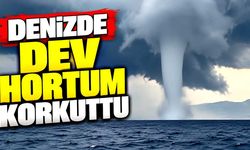 Denizden gökyüzüne yükseldi: Dev hortum böyle görüntülendi