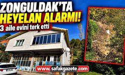 Zonguldak’ta heyelan alarmı! 3 aile evlerinden tahliye edildi