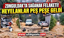 Zonguldak'ta sağanak hayatı felç etti! Heyelanlar yaşandı
