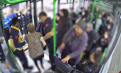 Kadın otobüs şoföründen hayat kurtaran hareket