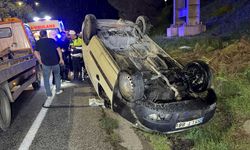 30 metrelik şarampole yuvarlandı: 1 yaralı