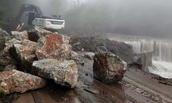Düzce'de yağış nedeniyle kapanan yollar açıldı