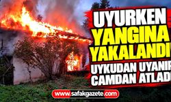 Uyurken yangına yakalandı! Uykudan uyanıp camdan atladı