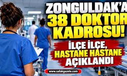 Zonguldak’a 38 doktor kadrosu! İlçe ilçe, hastane hastane açıklandı