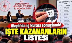 Alaplı'da iş kurası sonuçlandı! İşte ismi çıkan isimler