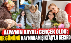 Alya’nın hayali gerçek oldu: Bir gününü Kaymakam Şıktaş’la geçirdi