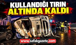 TEM'de feci ölüm: Kullandığı tırın altında kalan sürücü hayatını kaybetti, 2 yaralı