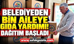 Belediyeden bin aileye gıda yardımı! Dağıtım başladı