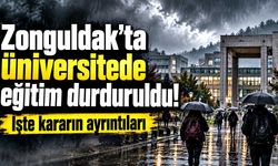 Zonguldak’ta turuncu alarm! Üniversitede eğitim durduruldu