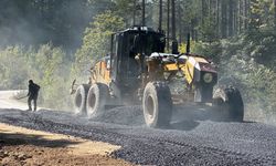 Bıçkıyanı-Topuk Yaylası yolunda asfalt yama çalışması