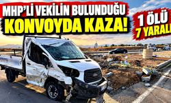 MHP’li milletvekili ve il başkanının konvoyunda kaza: 1 ölü, 7 yaralı