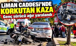 Zonguldak’ta motosiklet kazası: 17 yaşındaki sürücü ağır yaralandı