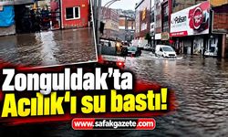 Zonguldak’ta Acılık’ı su bastı! Sağanak hayatı felç etti