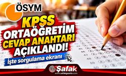 KPSS Ortaöğretim cevap anahtarı açıklandı! İşte sorgulama ekranı