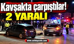 Karabük’te kavşakta iki otomobil çarpıştı: 2 yaralı