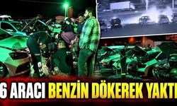 Elinde benzin bidonuyla gelip galerideki 6 aracı ateşe verdi