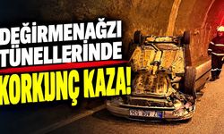 Zonguldak Değirmenağzı Tünellerinde Kaza! Otomobil Takla Attı, 1 Yaralı