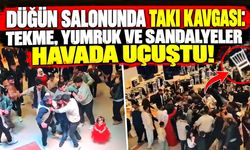 Düğün salonu savaş alanına döndü! Takı kavgasında sandalyeler havada uçuştu