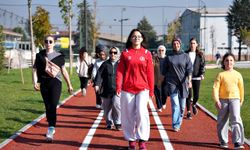 Düzce’de anneler çocuklar okuldayken spora başladı