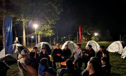 Düzce’de üniversitelilere doğa kampı! Yıldızları izlediler