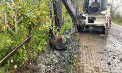 Düzce'de yağmur suyuna karşı önlem! Kanallar temizlendi