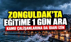 Zonguldak’ta eğitime 1 gün ara: Kamu çalışanlarına da idari izin