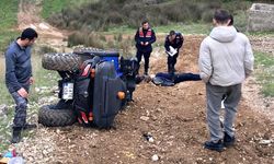 Erdek'te ATV devrildi: 2 yaralı
