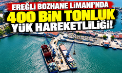 Ereğli Bozhane Limanı’nda 400 bin tonluk yük hareketliliği!