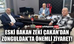 Eski Bakan Zeki Çakan’dan Zonguldak’ta önemli ziyaret!