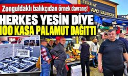 Zonguldaklı Balıkçı Ferhat Avcı’dan Örnek Davranış: 100 Kasa Palamudu Hayrına Ücretsiz Dağıttı!