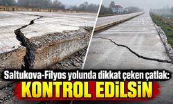 Zonguldak’ta yeni yapılan yolda çatlak iddiası: Vatandaş tepki gösterdi