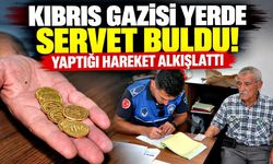 Kıbrıs Gazisi bulduğu 400 bin TL'lik altını teslim etti!