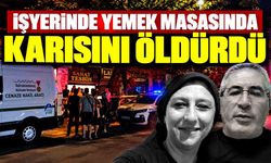 Yemek masasında karısını öldürdü