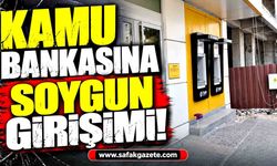 Kamu bankasında soygun girişimi! Camı kırıp içeri girmiş