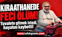Kıraathanede feci olay kamerada: Merdivenlerden düşen şahıs hayatını kaybetti