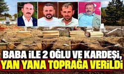 Kastamonu'da öldürülen aynı aileden dört kişi, yan yana toprağa verildi