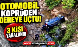 Otomobil köprüden dereye uçtu! 3 kişi yaralandı