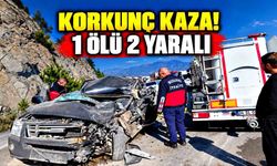 Tır ile pikap kafa kafaya çarpıştı: 1 ölü, 2 yaralı