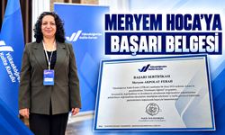 Meryem Hoca’ya başarı belgesi