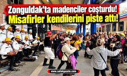 Karaelmas Ekspresi yolcuları Zonguldak'ta madencilerle coştu!