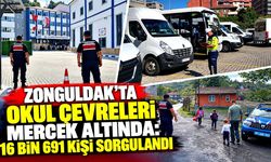 Zonguldak’ta okul çevreleri mercek altında: 16 bin 691 kişi sorgulandı