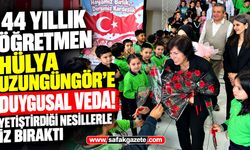 44 yıllık öğretmen Hülya Uzungüngör’e duygusal veda! Yetiştirdiği nesillerle iz bıraktı