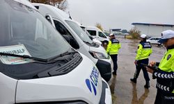 Okul servislerine sıkı denetim! Araçlar tek tek kontrol edildi