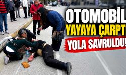 Kastamonu’da otomobilin çarptığı yaya yola savruldu