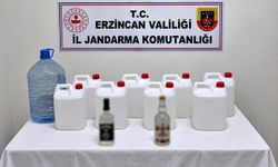 Sahte içki operasyonu! Evden 55 litre çıktı