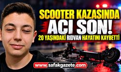 Scooter kazasında acı son! 20 yaşındaki Rıdvan hayatını kaybetti